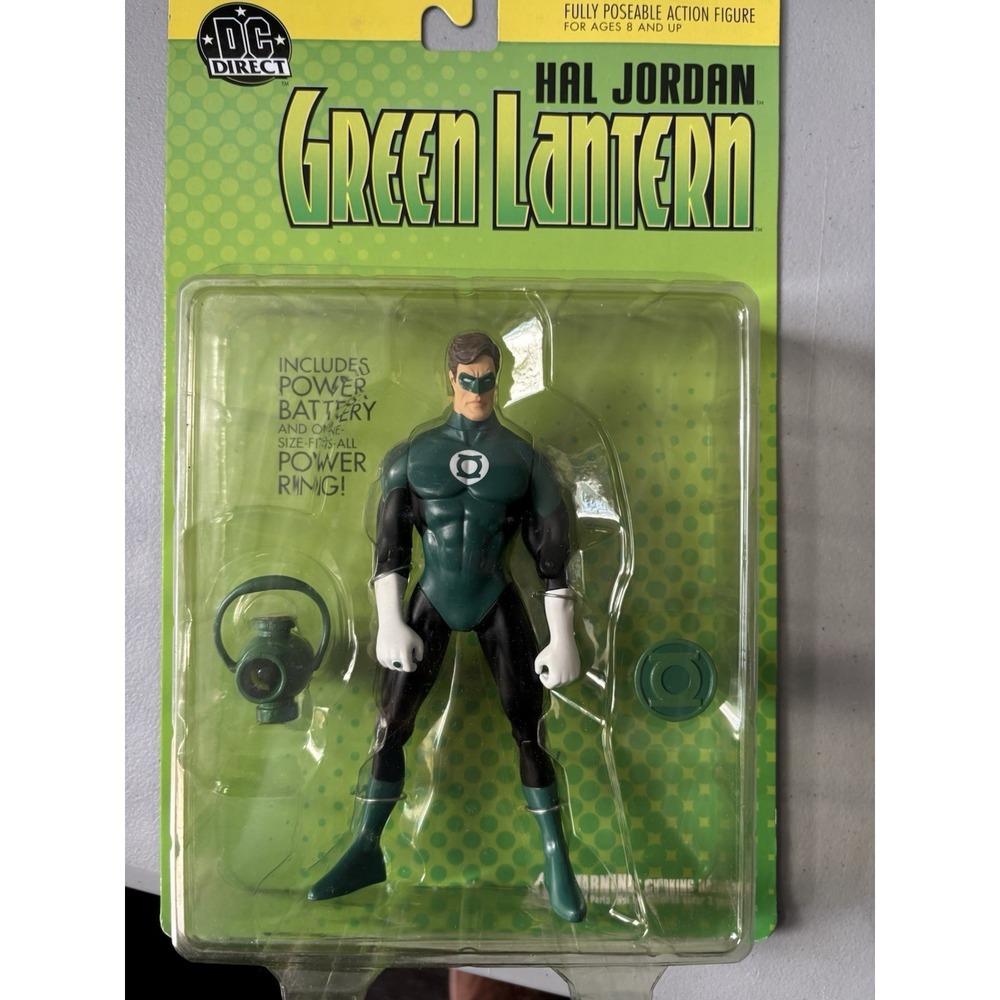 "DC Direct Green Lantern‎ Hal Jordan Action Figure Power Battery and Power ring"